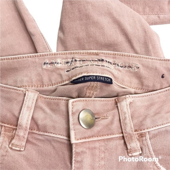 American Eagle Outfitters jeggings crop in pale pink size 2 - Picture 8 of 8